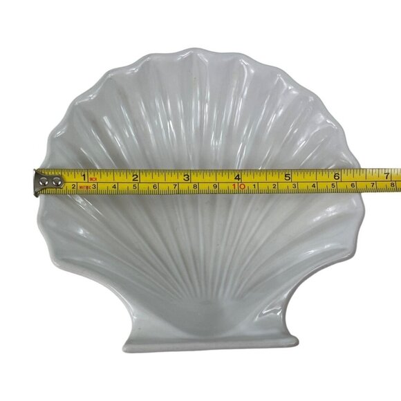 Scalloped Clam Shell Dish Bowls Set Of 2 Seafood Made In Japan Oven Proof - Picture 9 of 15